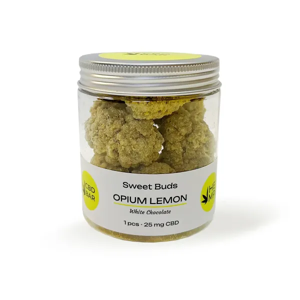 Sweet buds Opium Lemon 100г 25мг CBD в молочном шоколаде