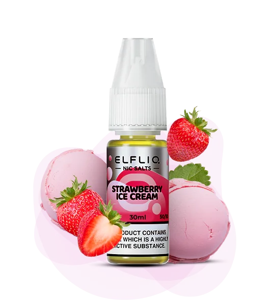 Elf Bar Elfliq Strawberry Snow 30 ml Elf Bar Elfliq Strawberry Snow 30 ml