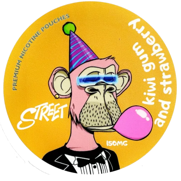 Street Kiwi Gum Strawberry 150mg