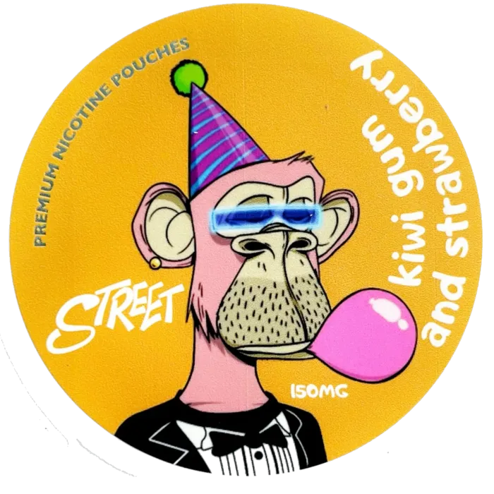 Street Kiwi Gum Strawberry 150mg