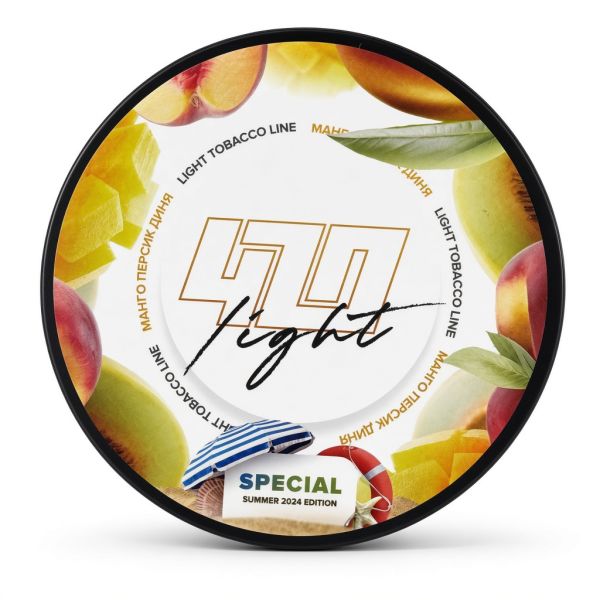 Табак для кальяна 4.20 Light Манго-персик-дыня 100г