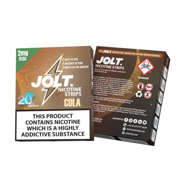 Jolt. Nicotine Strips Cola 2mg