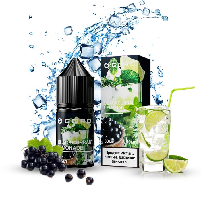 Солевая Жидкость Gord Blackcurrant Lemonade 30 ml