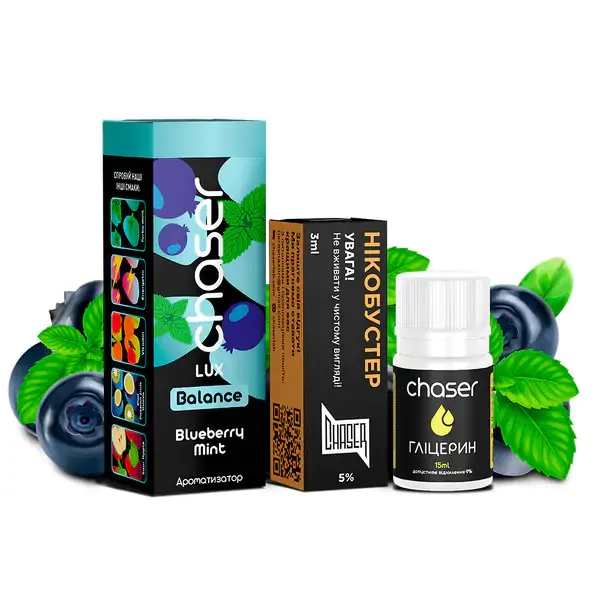 Набір Chaser Lux Blueberry Mint 30 ml Набір Chaser Lux Blueberry Mint 30 ml