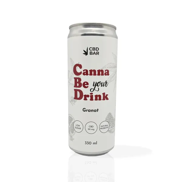 Напій Canna Be Drink 50 мг CBD за смаком гранату Напій Canna Be Drink 50 мг CBD за смаком гранату