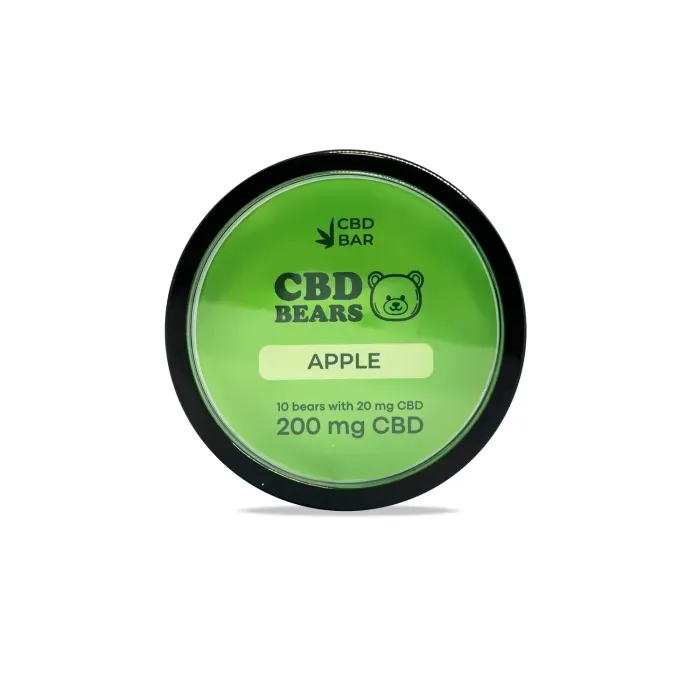 Желейные CBD мишки со вкусом яблока 16г 200мг CBD Vegan